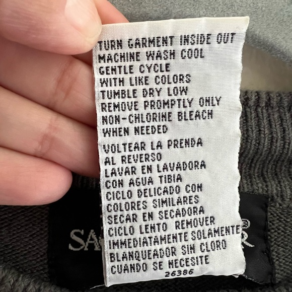 Sag Harbor XL Women’s Grey Long Sleeve Sweater - Picture 9 of 10